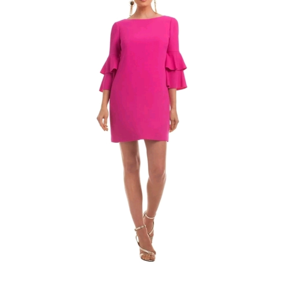 Trina turk ruffle sleeve Leona dress